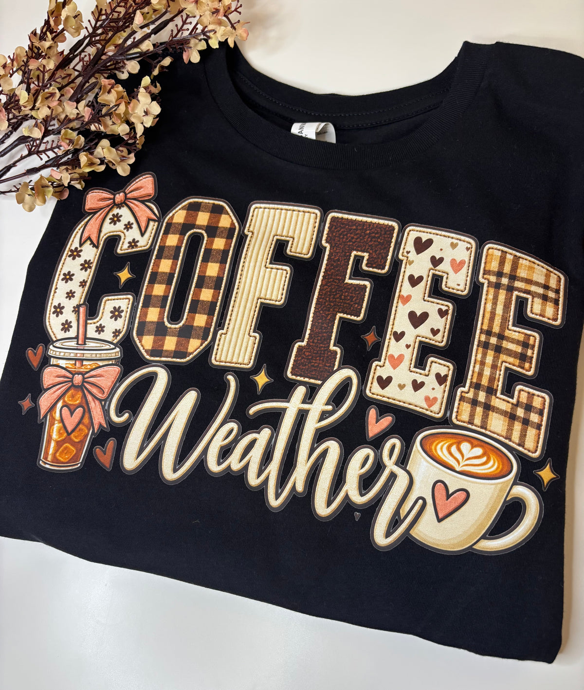 Coffee Weather Tee - Cute Fall Coffee Tee for Women
