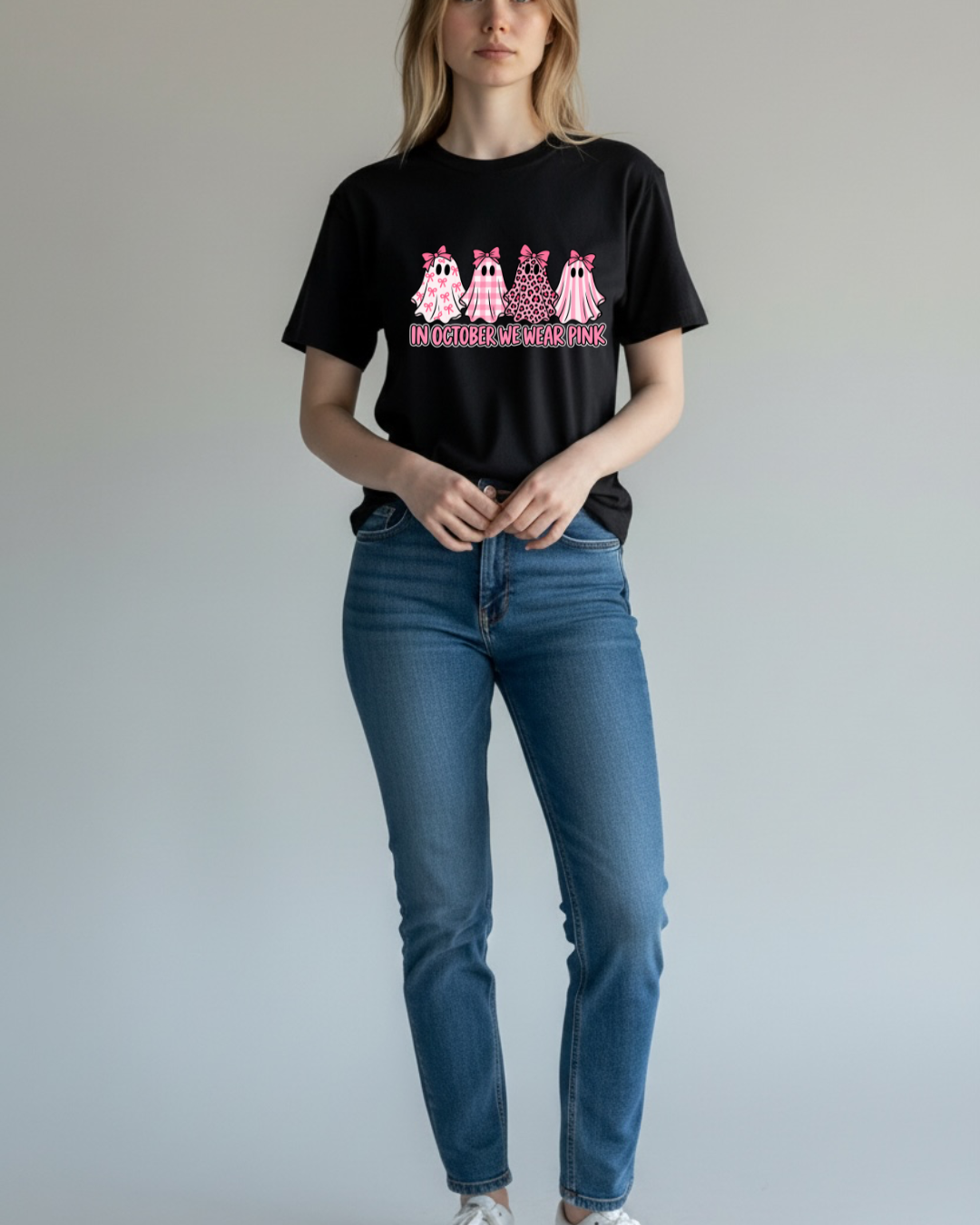 Pink Halloween Bundle – Graphic Tee, 8 Pairs of Halloween Earrings & Charm Bracelet | 10-Piece Spooky Season Gift Set
