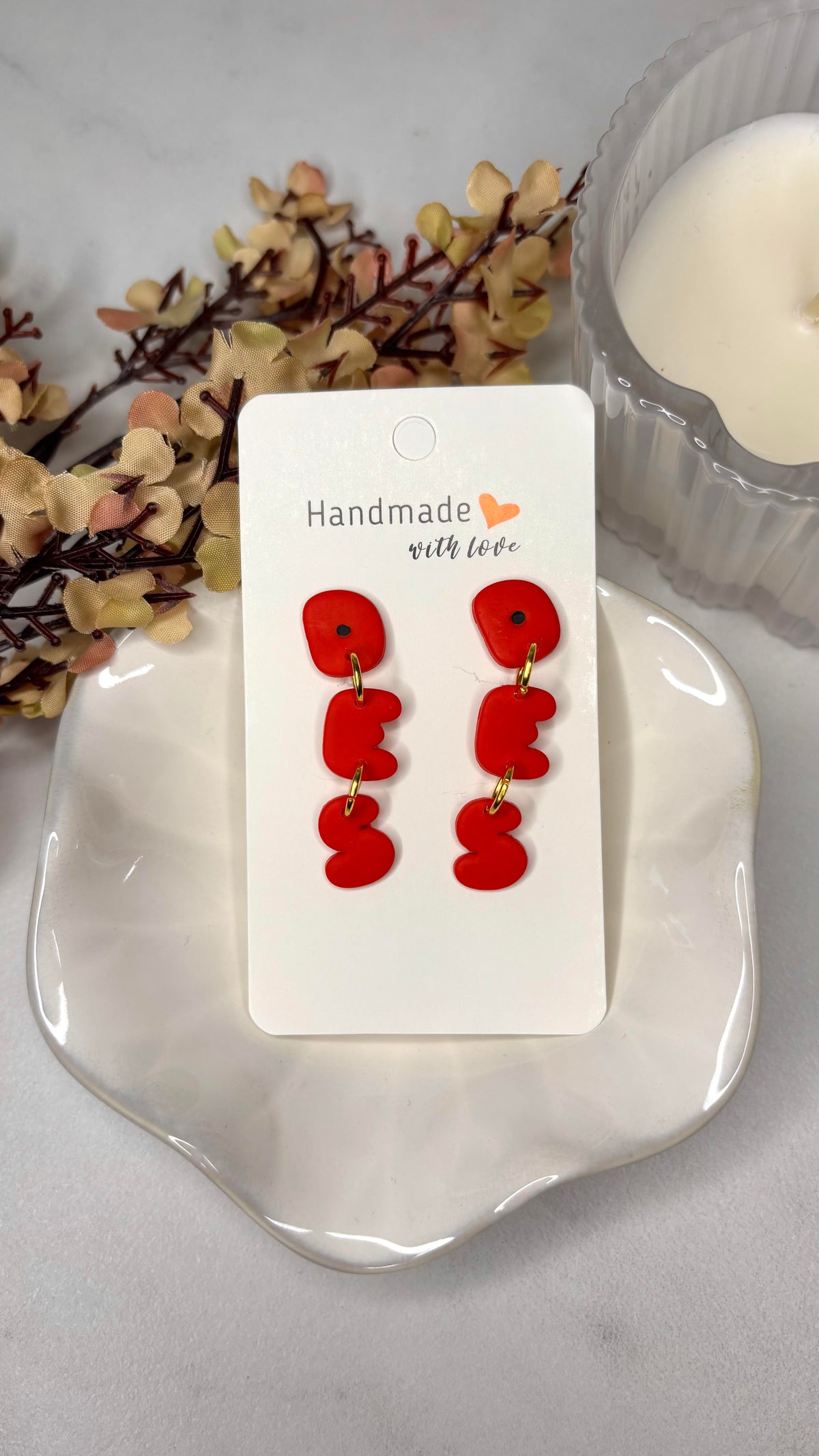 Customizable School Initial Earrings